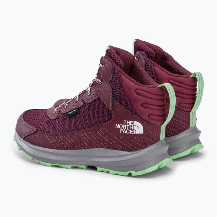 Buty trekkingowe dziecięce The North Face Fastpack Hiker Mid WP red violet/wild ginger 3