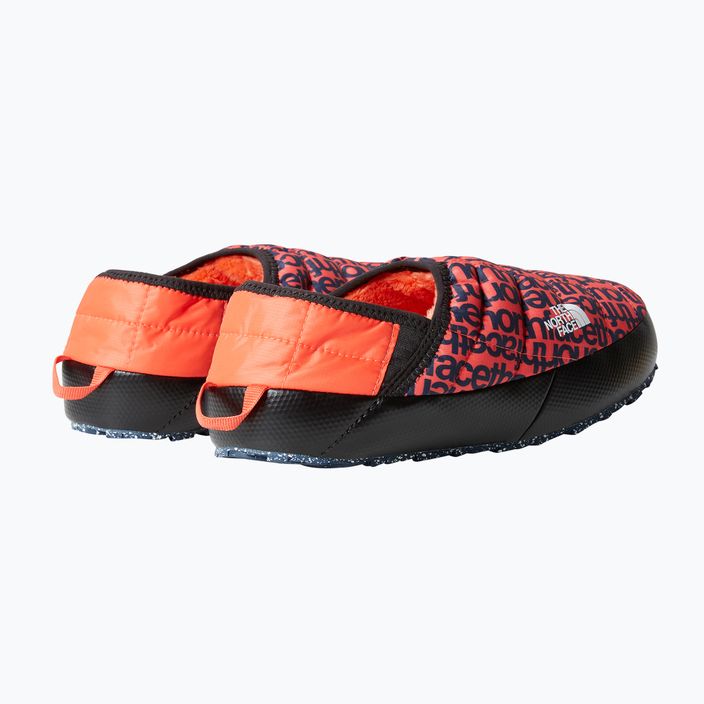 Kapcie damskie The North Face Thermoball Traction Mule V retro orange lowercase print/dusty coral 10
