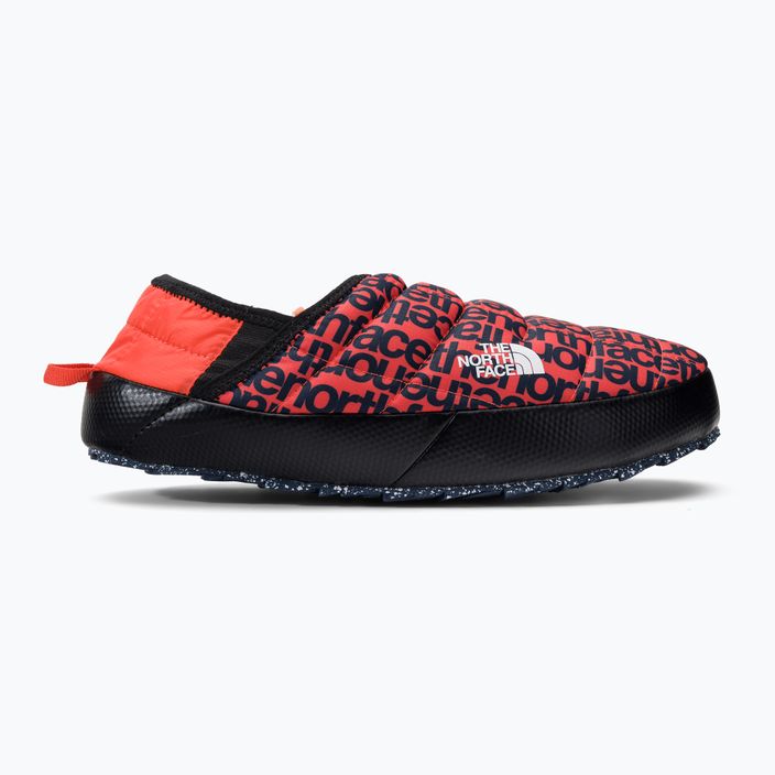 Kapcie damskie The North Face Thermoball Traction Mule V retro orange lowercase print/dusty coral 2