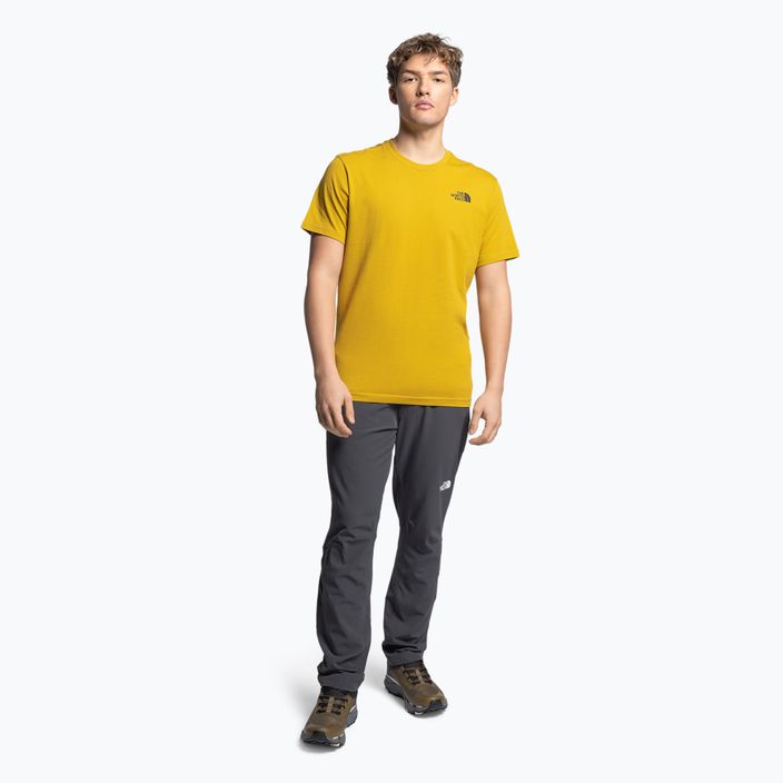 Koszulka trekkingowa męska The North Face Redbox żółta NF0A2TX276S1 2
