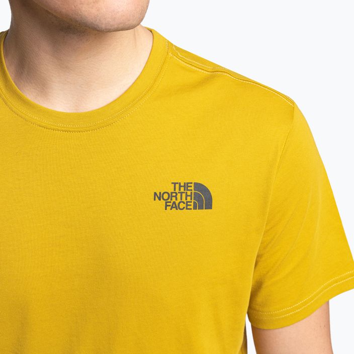 Koszulka trekkingowa męska The North Face Redbox żółta NF0A2TX276S1 5