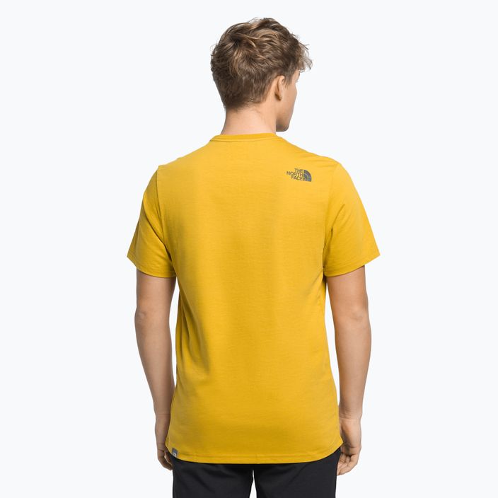 Koszulka trekkingowa męska The North Face Easy żółta NF0A2TX376S1 4