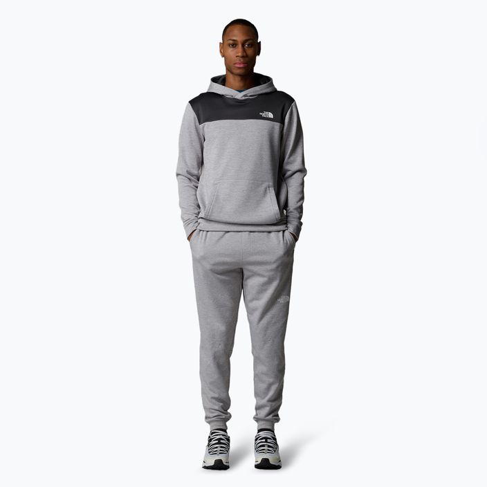 Bluza męska The North Face Reaxion Fleece P/O Hoodie tnf light grey heather/ asphalt grey 2