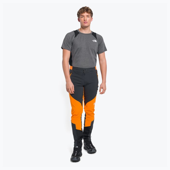 Spodnie softshell męskie The North Face Dawn Turn cone orange/asphalt grey/black 2