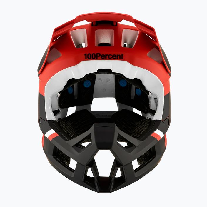 Kask rowerowy 100% Trajecta w/Fidlock cargo fluo red 2