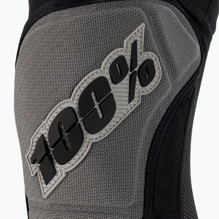 Ochraniacze rowerowe na kolana 100% Ridecamp Knee Guard black/grey 3