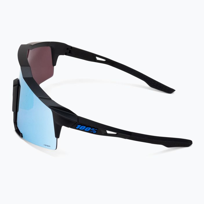 Okulary przeciwsłoneczne 100% Speedcraft matte black/hiper blue multilayer mirror 5