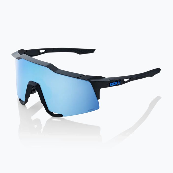 Okulary przeciwsłoneczne 100% Speedcraft matte black/hiper blue multilayer mirror 7