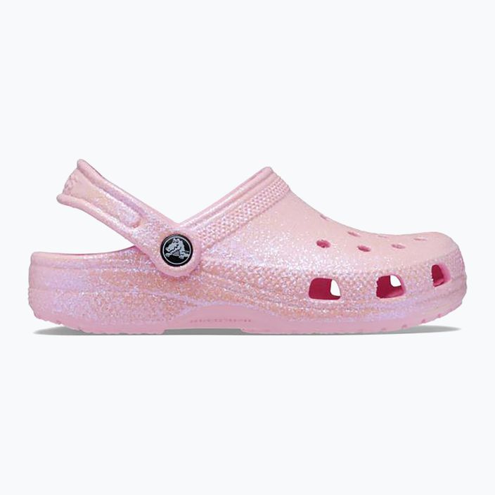Klapki dziecięce Crocs Classic Glitter Clog flamingo 10