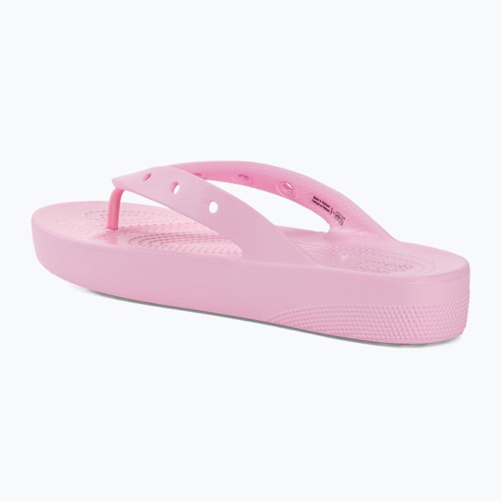 Japonki damskie Crocs Classic Platform flamingo 3