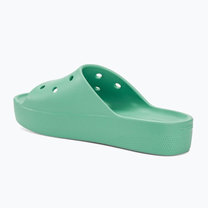 Klapki damskie Crocs Classic Platform jade stone 3