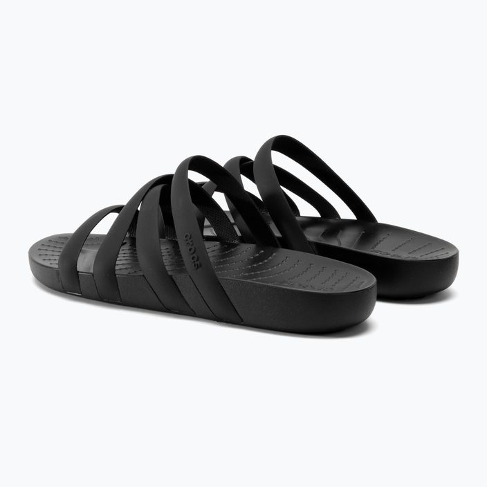 Klapki damskie Crocs Splash Strappy Sandal black 3
