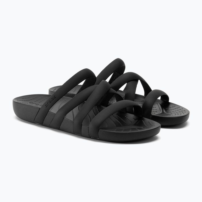 Klapki damskie Crocs Splash Strappy Sandal black 4
