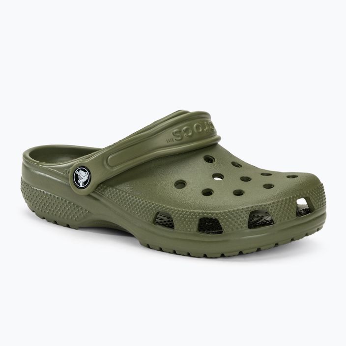 Klapki dziecięce Crocs Classic Clog Kids army green