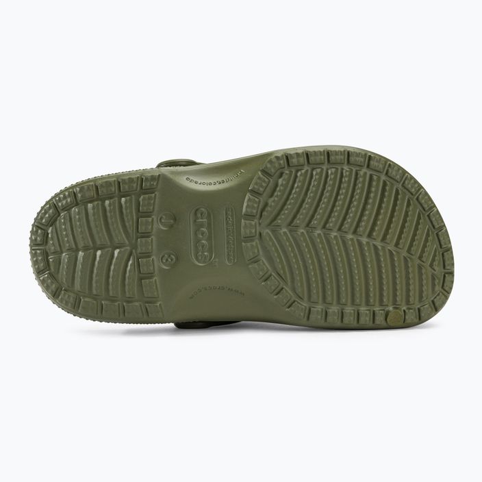 Klapki dziecięce Crocs Classic Clog Kids army green 5