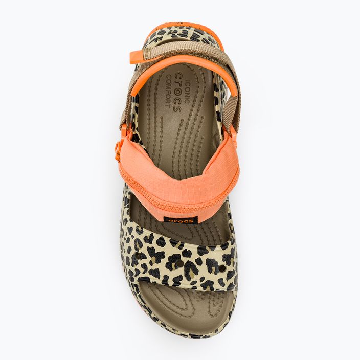 Sandały Crocs Hiker Xscape Animal khaki/leopard 5