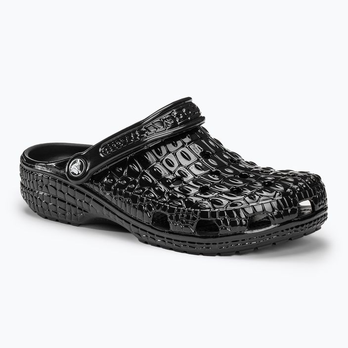 Klapki Crocs Classic Metallic Crocskin black