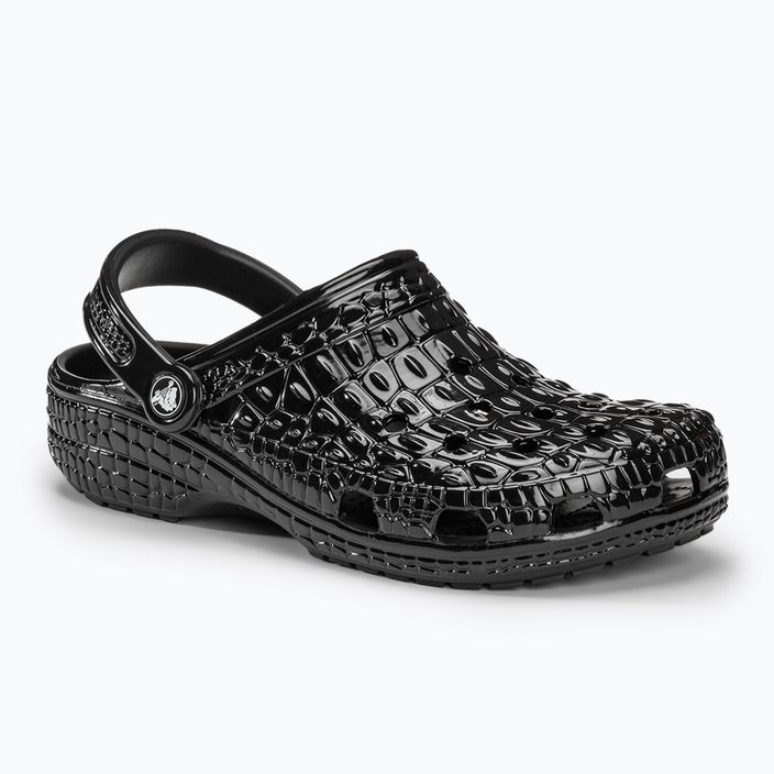 Klapki Crocs Classic Metallic Crocskin black 2