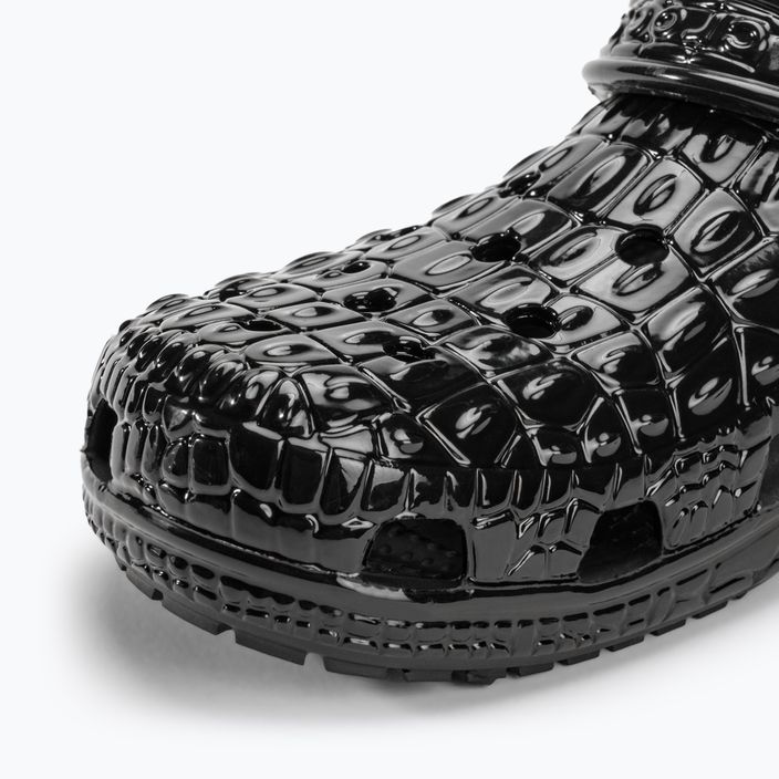 Klapki Crocs Classic Metallic Crocskin black 8