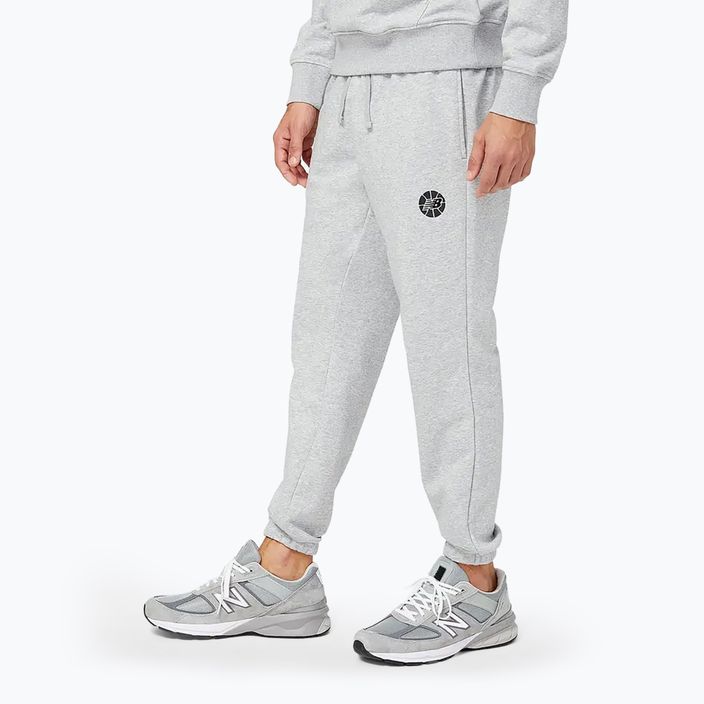 Spodnie męskie New Balance Essentials Hoops Fundamental grey 3