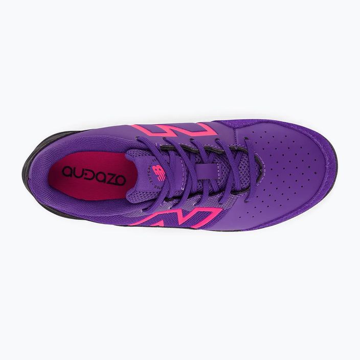 Buty piłkarskie dziecięce New Balance  Audazo V6 Command JNR IN prism purple 14