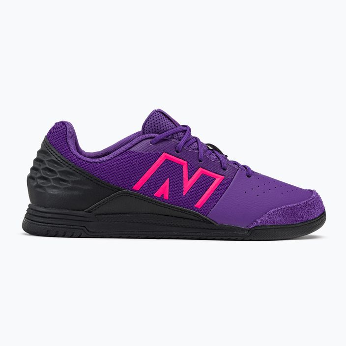 Buty piłkarskie dziecięce New Balance  Audazo V6 Command JNR IN prism purple 2
