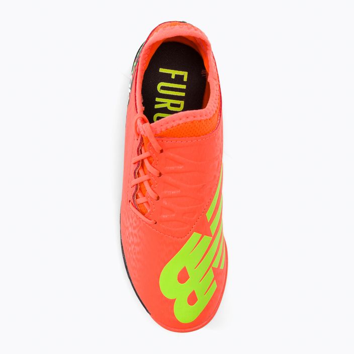 Buty piłkarskie dziecięce New Balance Furon v7 Dispatch JNR TF neon dragonfly 6