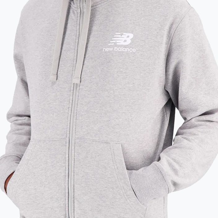 Bluza męska New Balance Essentials Stacked Logo French Terry grey 5