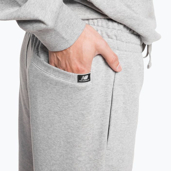 Spodnie męskie New Balance Essentials Stacked Logo French athletic grey 4