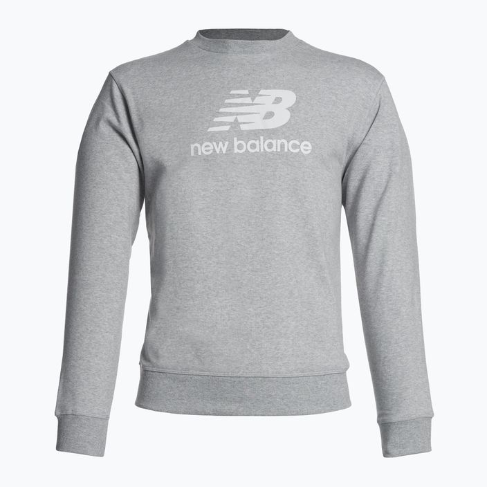 Bluza męska New Balance Essentials Stacked Logo French Terry Crewneck athletic grey 5