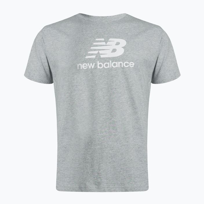 Koszulka męska New Balance Essentials Stacked Logo athletic grey 5