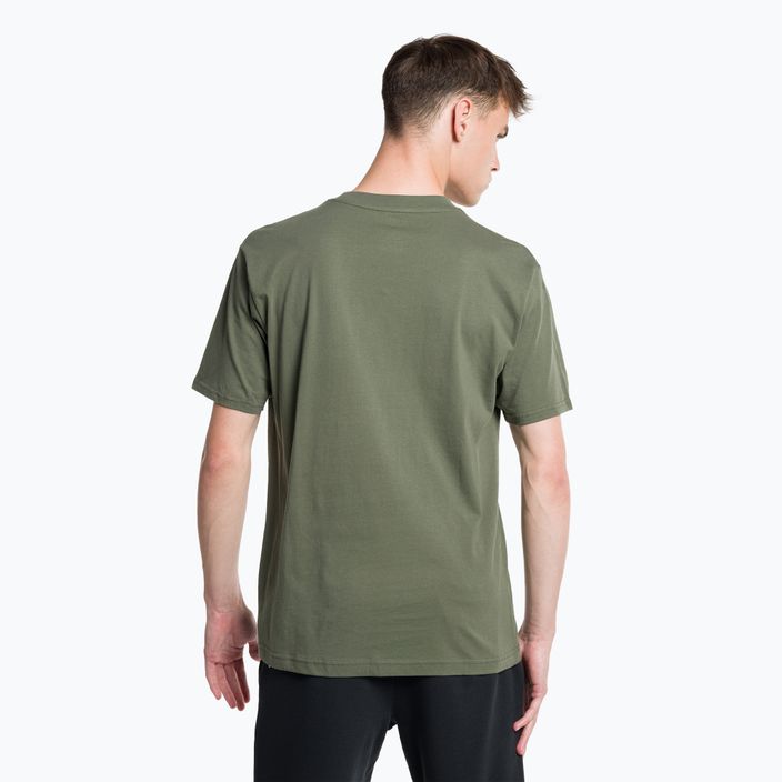 Koszulka męska New Balance Essentials Stacked Logo deep olive green 3