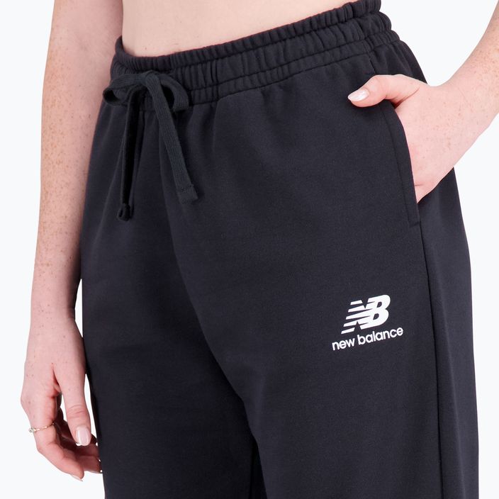 Spodnie damskie New Balance Essentials Stacked Logo French black 4