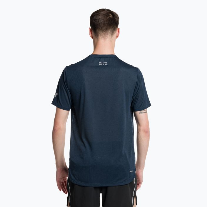 Koszulka do biegania męska New Balance Printed Impact Run navy/multi 3