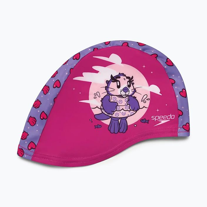 Czepek pływacki dziecięcy Speedo Printed Polyester pink/purple 2