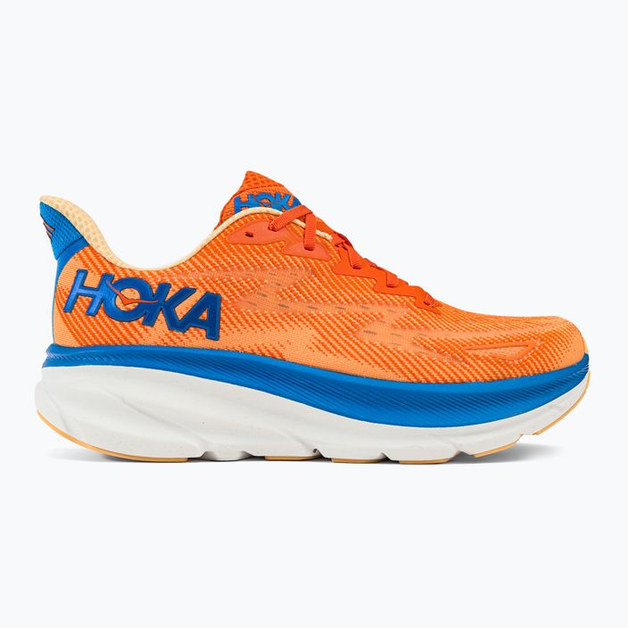 Buty do biegania męskie HOKA Clifton 9 vibrant orange/impala 2