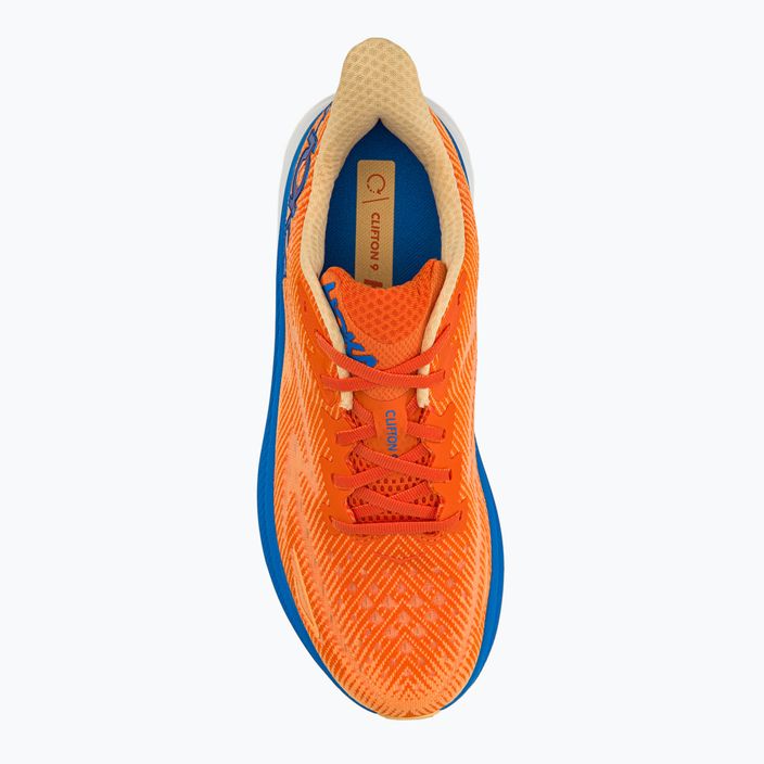 Buty do biegania męskie HOKA Clifton 9 vibrant orange/impala 5