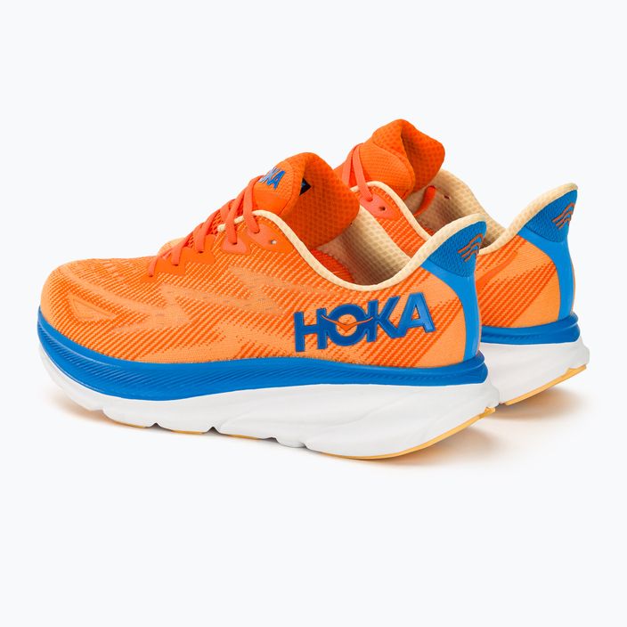 Buty do biegania męskie HOKA Clifton 9 Wide vibrant orange/impala 3