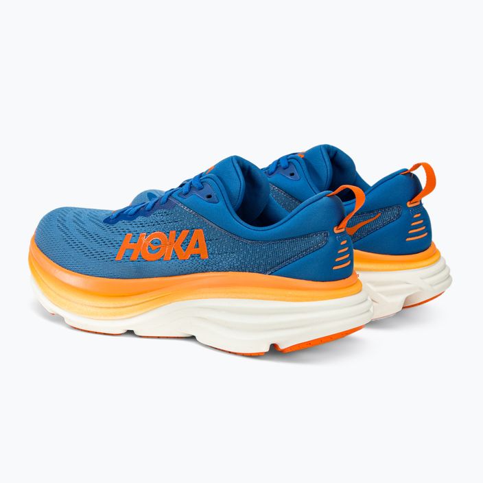 Buty do biegania męskie HOKA Bondi 8 coastal sky/vibrant orange 3