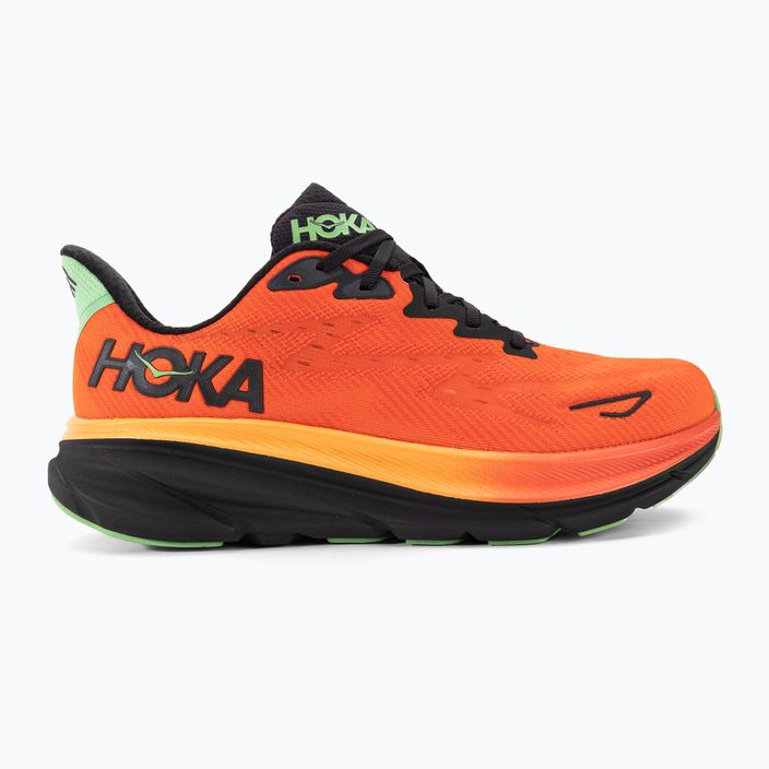 Buty do biegania męskie HOKA Clifton 9 flame/vibrant orange 2