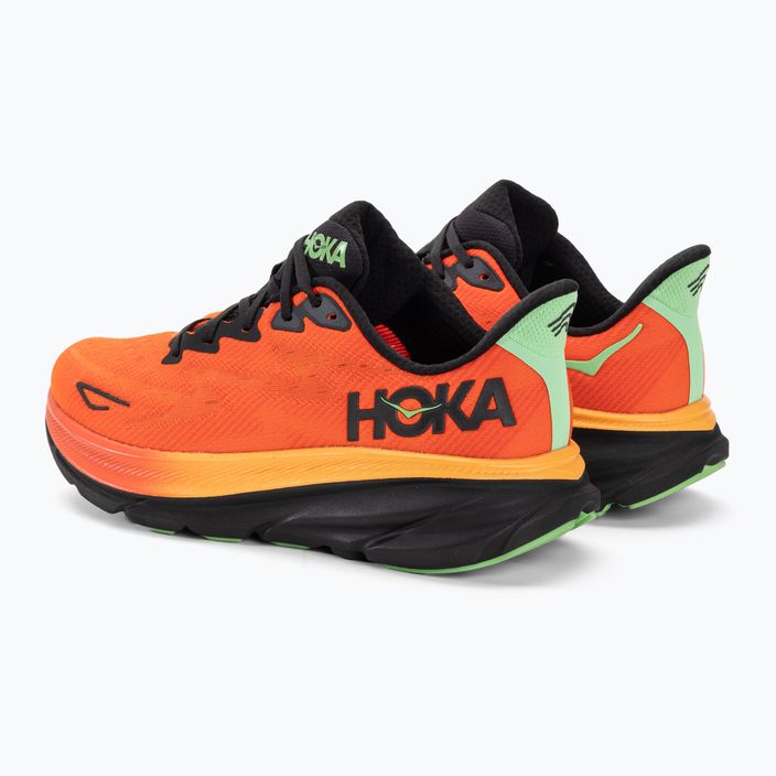 Buty do biegania męskie HOKA Clifton 9 flame/vibrant orange 3