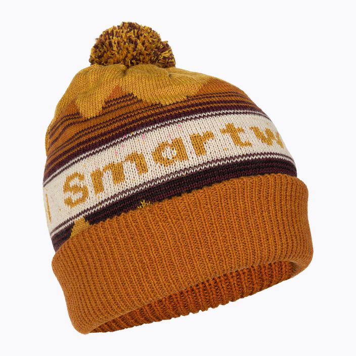 Czapka zimowa Smartwool Knit Winter Pattern POM honey gold heather