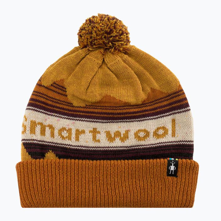 Czapka zimowa Smartwool Knit Winter Pattern POM honey gold heather 5