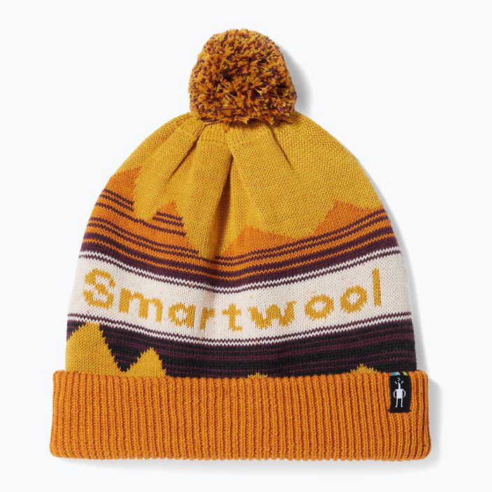 Czapka zimowa Smartwool Knit Winter Pattern POM honey gold heather 6