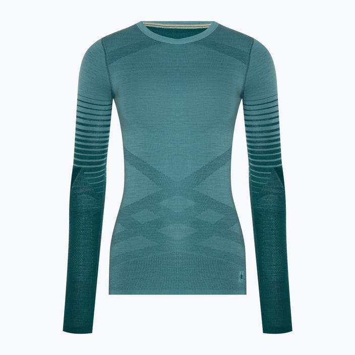 Longsleeve termoaktywny damski Smartwool Intraknit Thermal Merino Baselayer Pattern Crew cascade 3