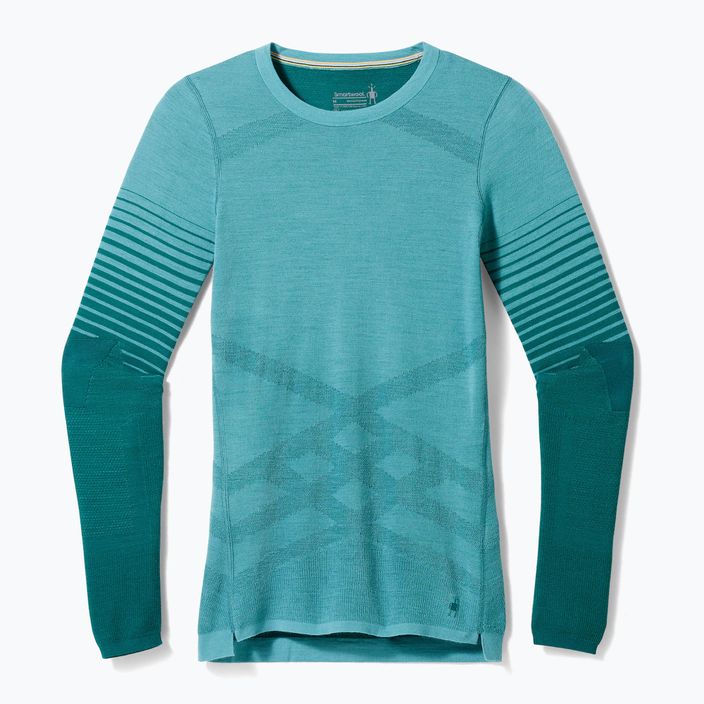 Longsleeve termoaktywny damski Smartwool Intraknit Thermal Merino Baselayer Pattern Crew cascade 7