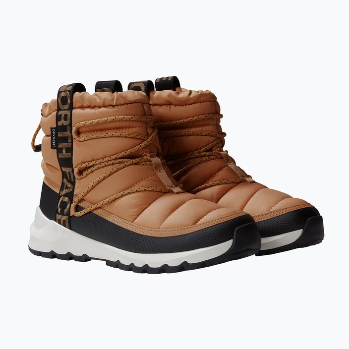 Śniegowce damskie The North Face Thermoball Lace Up WP almond butter / black