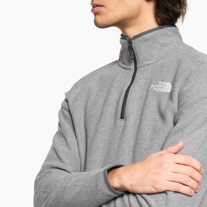 Bluza męska The North Face 100 Glacier 1/4 Zip medium grey heather 3