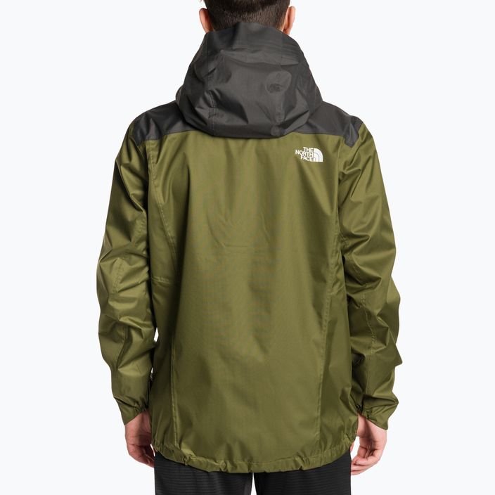 Kurtka przeciwdeszczowa męska The North Face Quest Zip-In forest olive/asphalt grey 2