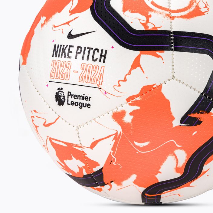 Piłka do piłki nożnej Nike Premier League Pitch white/total orange/black rozmiar 5 4